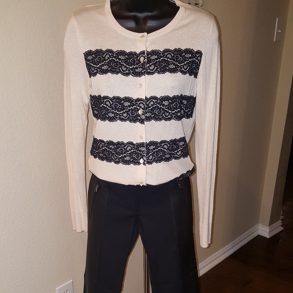NWOT Ann Taylor cardigan w matching slacks